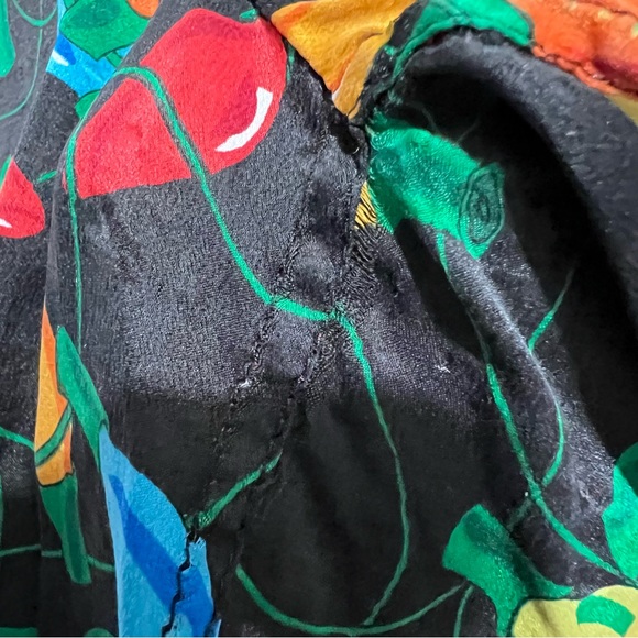 Vintage silk short unisex Addiction multicolor :Box X: - Picture 6 of 7